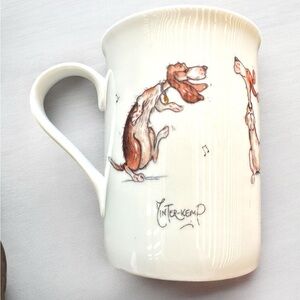 Royal Stratford bass hound Dog Illustration Mug by Minter Kemp